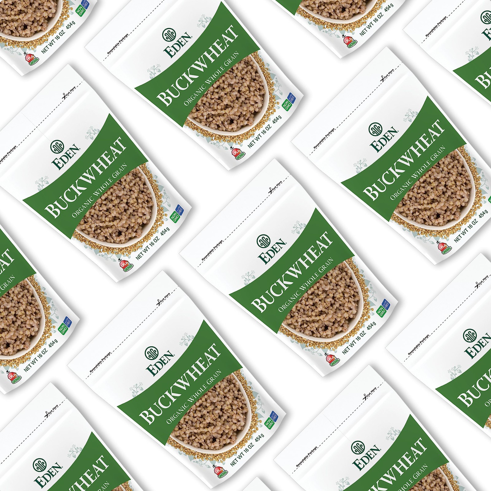 Eden Foods Organic Gluten Free Hulled Buckwheat Groats 1 Pound Whole Grain