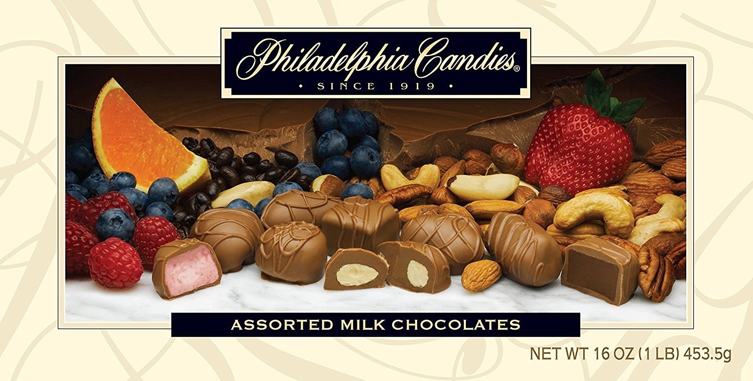 Philadelphia Candies Assorted Milk Boxed Chocolates, 1 Pound Gift Box