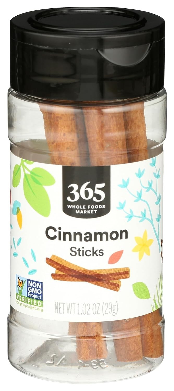Natural Cinnamon Sticks 1.02oz Non-GMO Kosher for Baking and Cooking