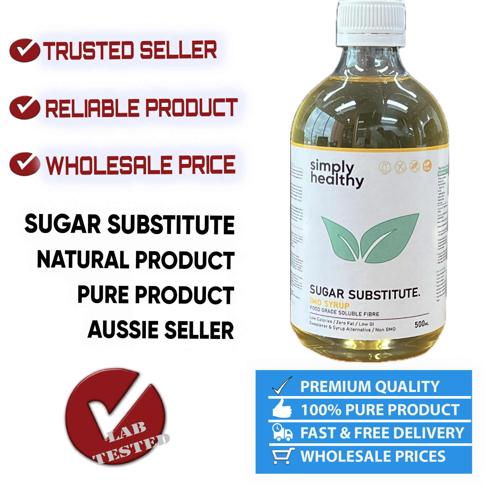 IMO Soluble Fibre Syrup 5 x 500ml (Isomalto-Oligosaccharide), Natural Prebiotic