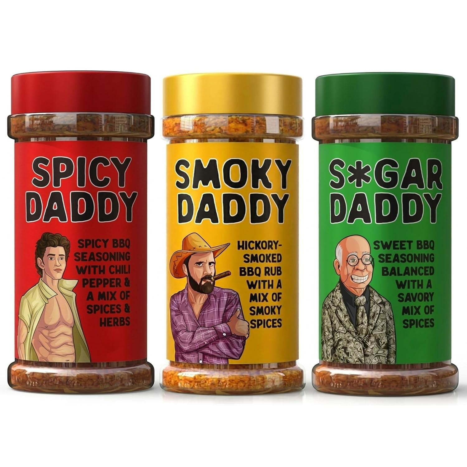 BBQ Rubs Gift Set for Men – Sweet, Spicy, Smoky Blends for Grilling Enthusiasts