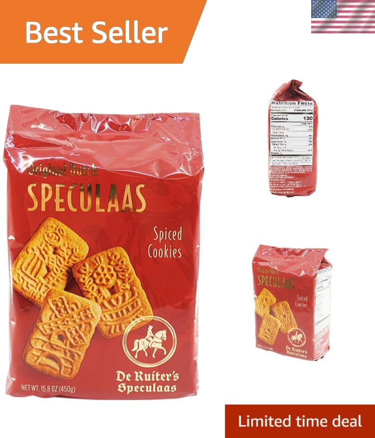 Authentic Dutch Windmill Speculaas Cookies – Perfect for Coffee & Tea Enjoyment