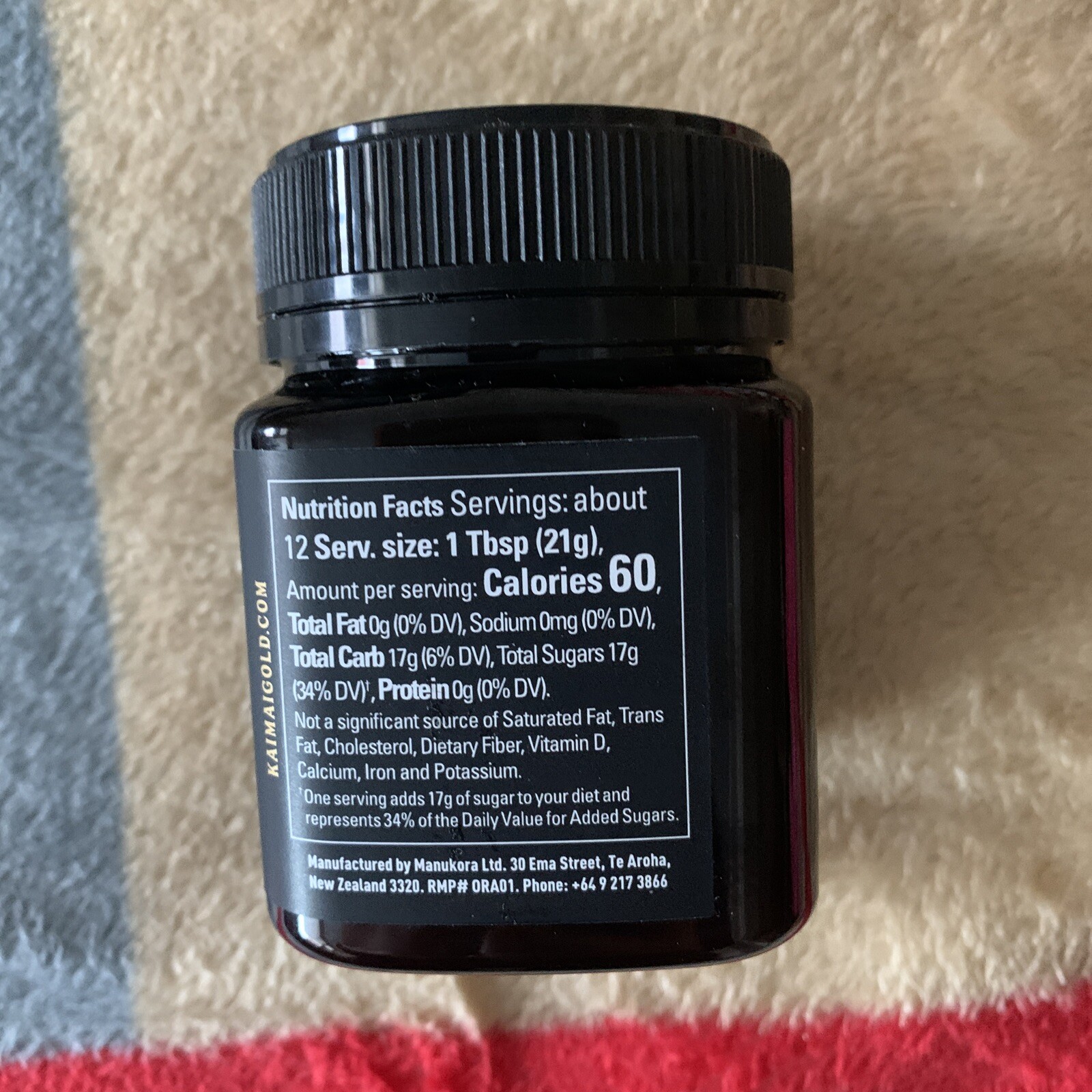 Kaimai Gold New Zealand Raw Manuka Honey MGO 100+ ~ 8.8 oz. Exp.05/27