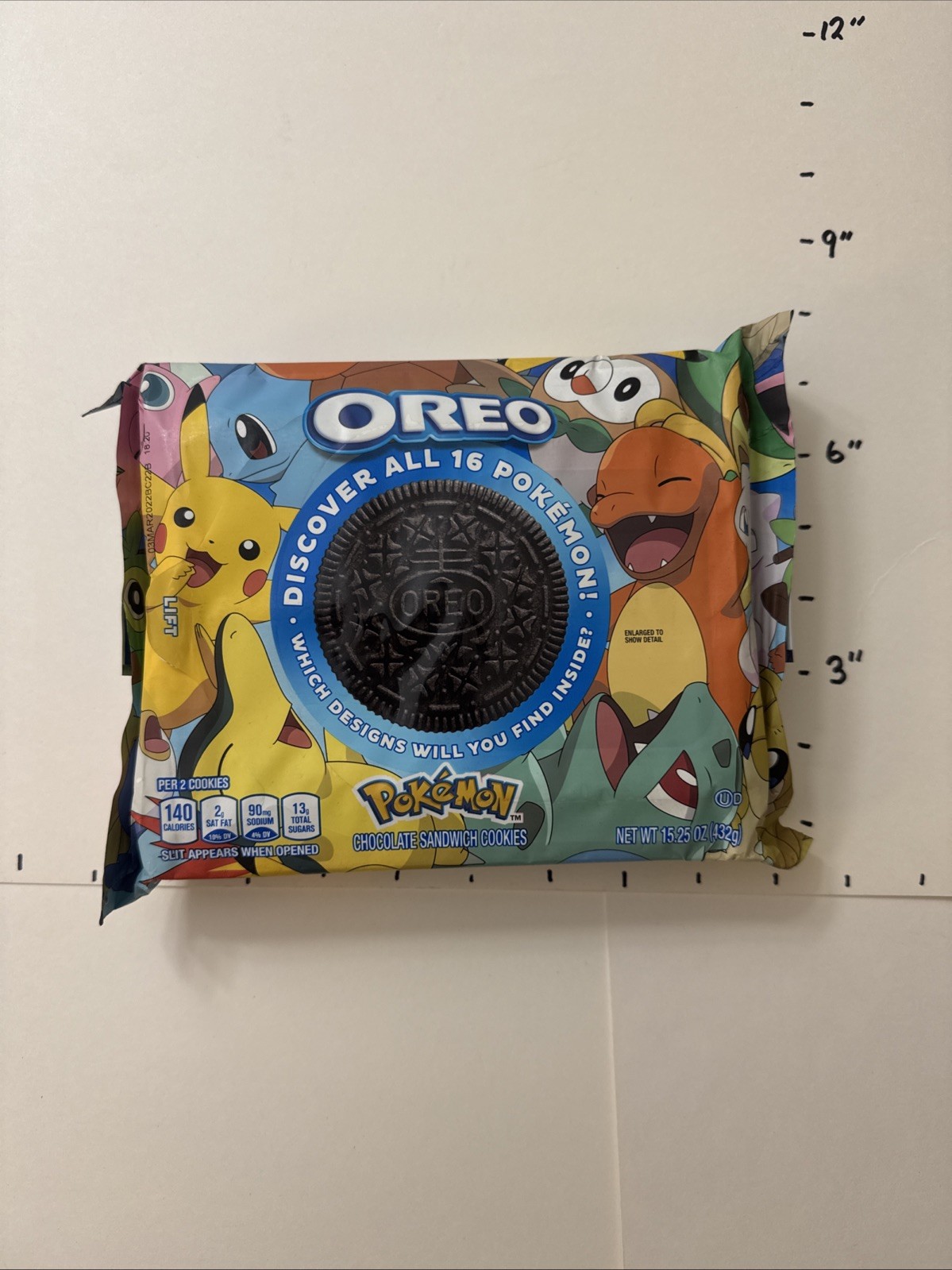 2021 OREO x Pokémon Limited Edition Chocolate Sandwich Cookies (15.25 Oz) Sealed