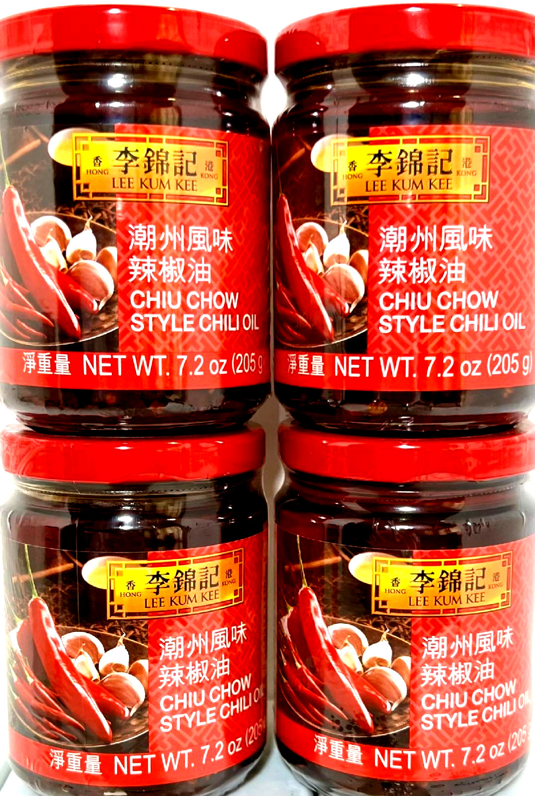 Lee Kum Kee Chiu Chow Style Chili Oil 7.2 oz ( Pack of 3 )~Exp 11/24/2025