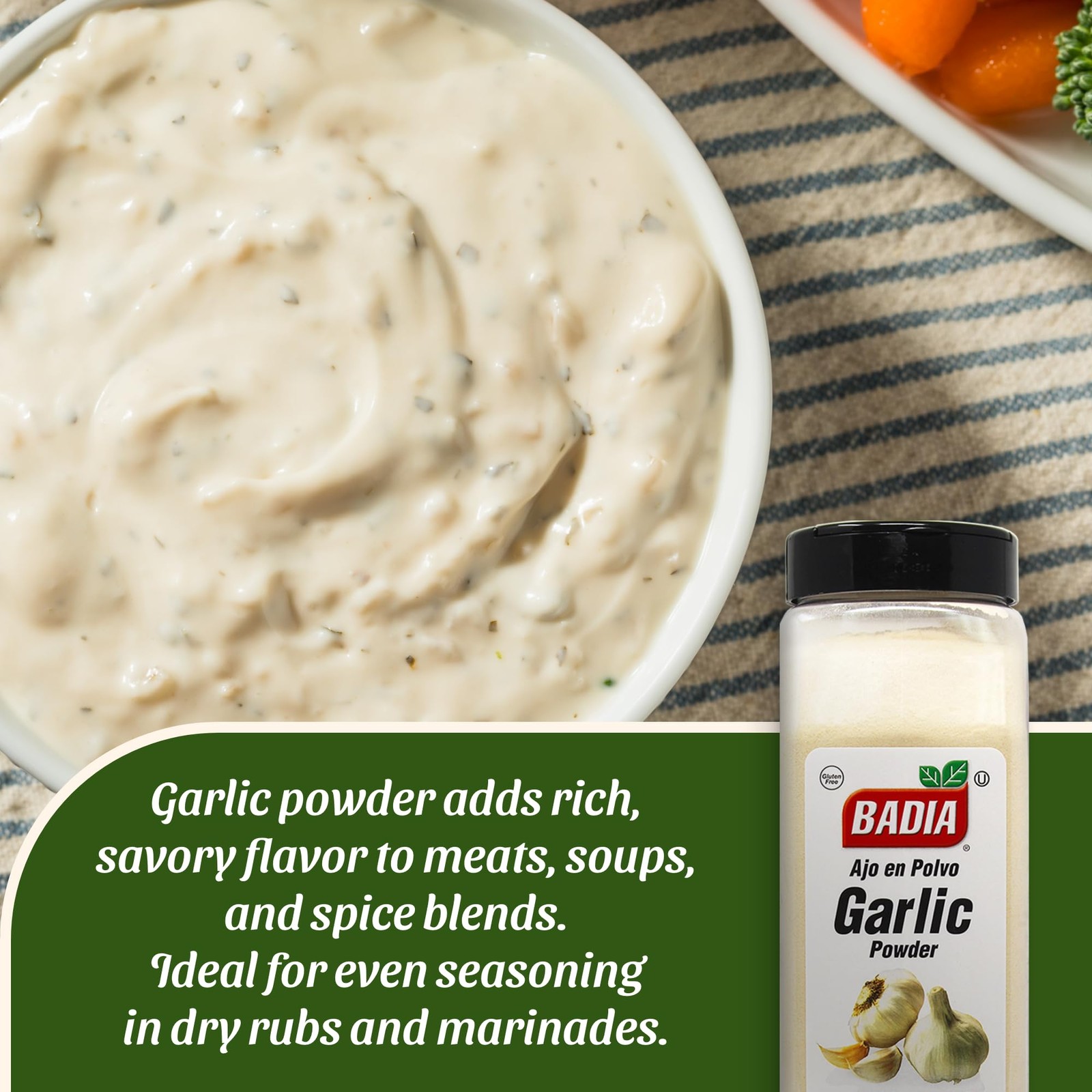 Garlic Powder, 16 oz – Fine Garlic Seasoning for Everyday Cooking
