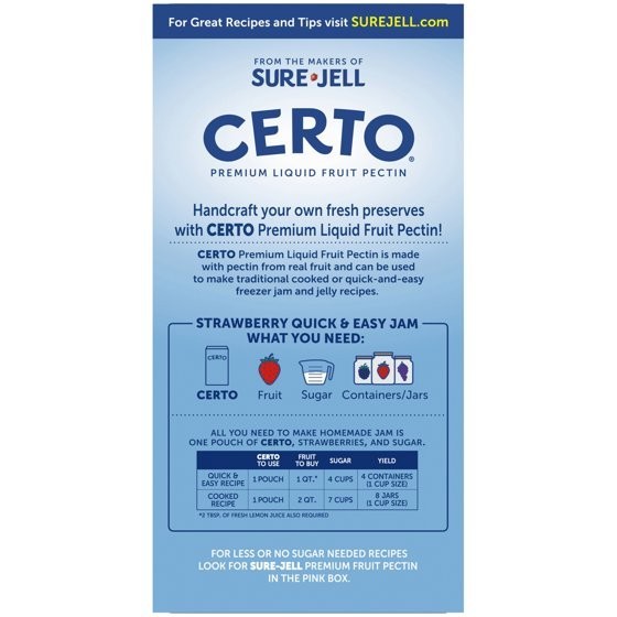 Premium Liquid Fruit Pectin Value Pack, Bulk Canning Supplies, 2-Pack 6 oz Boxes