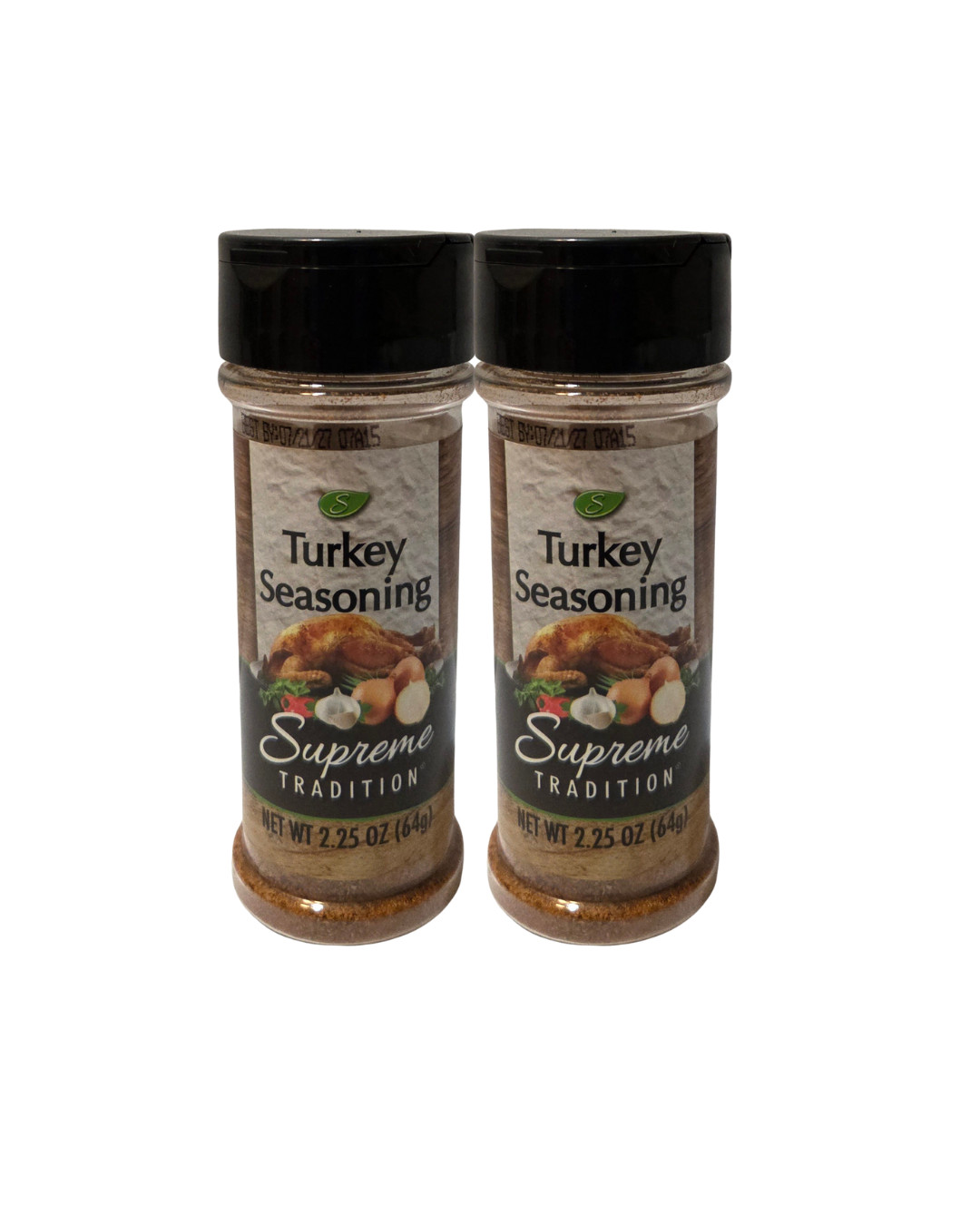 Supreme Tradition Turkey Seasoning – 2.25 oz (64g) Lot of 2 Bottles