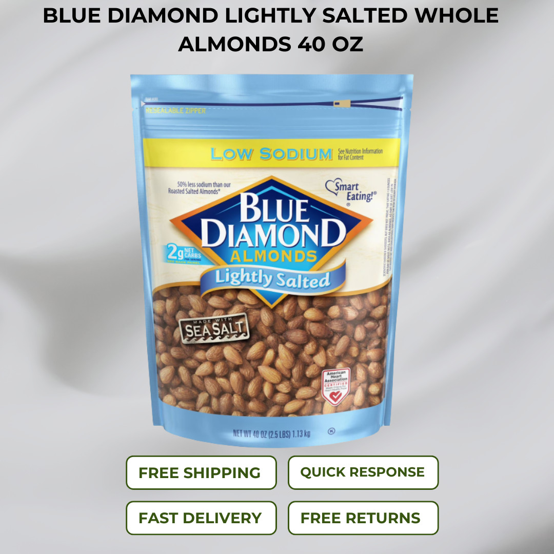 Blue Diamond Lightly Salted Whole Almonds 40 oz