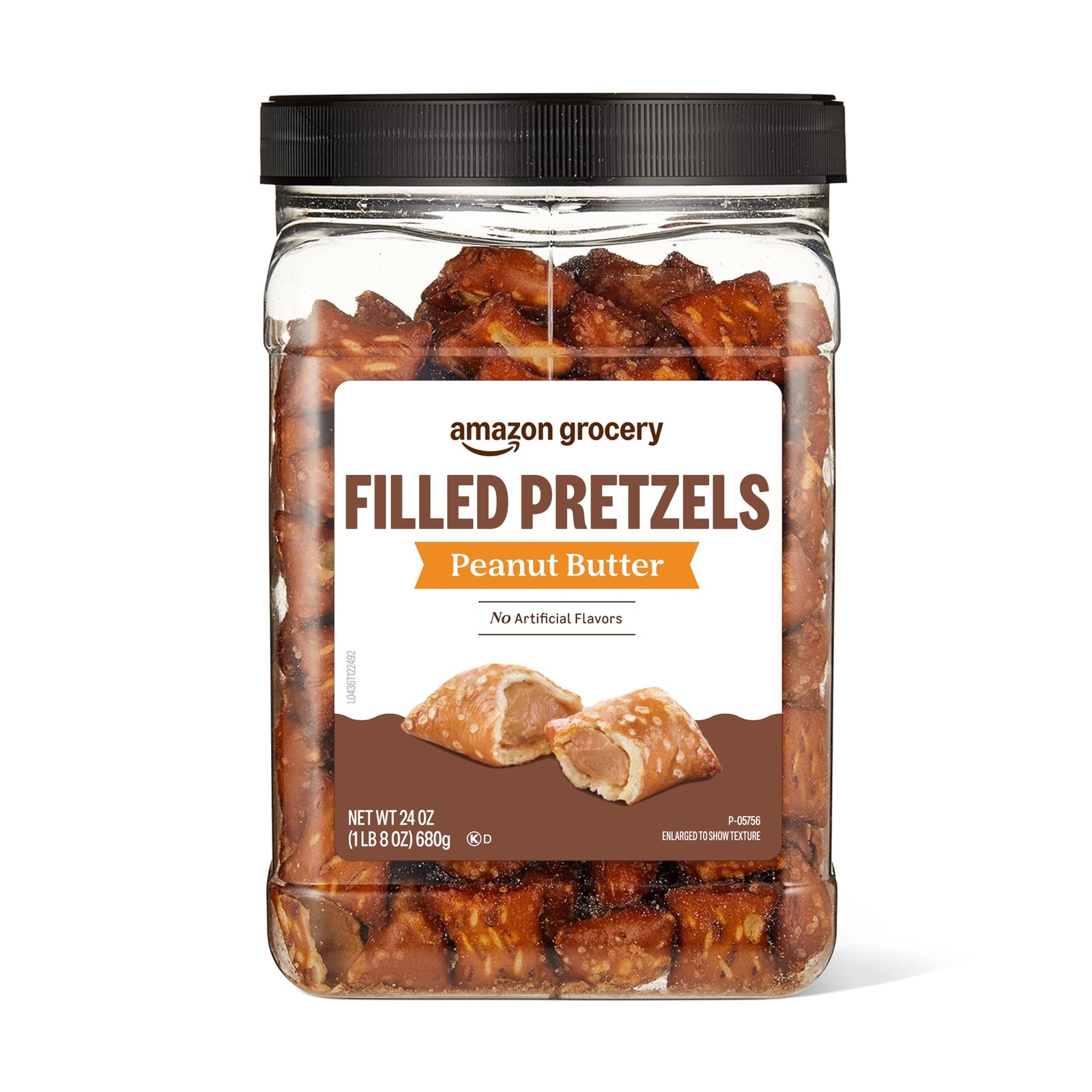 Amazon Grocery, Peanut Butter Filled Pretzels, 24 Oz 24 Ounce (Pack of 1)