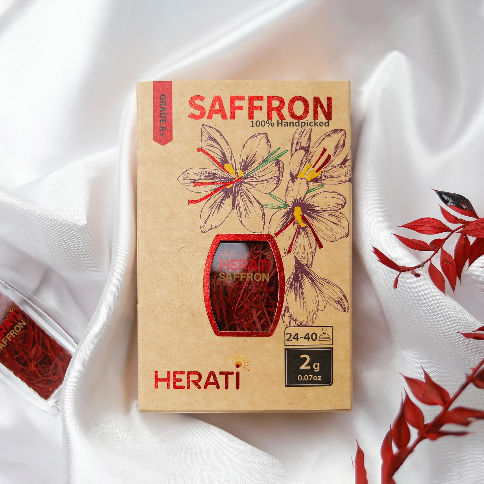 Herati Premium Saffron 2 Grams Superior Saffron Threads, Premium grade, Super…