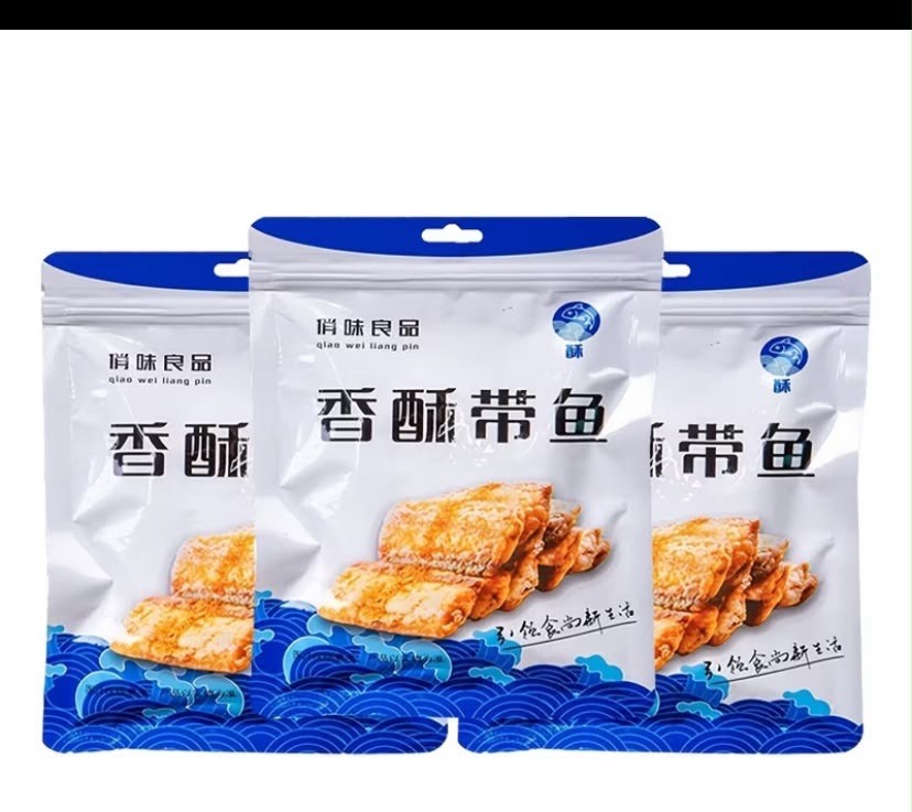 3pcs Ultra Crispy Fried Ribbonfish Snack 8.07oz Delicious & Flavorful With Plump