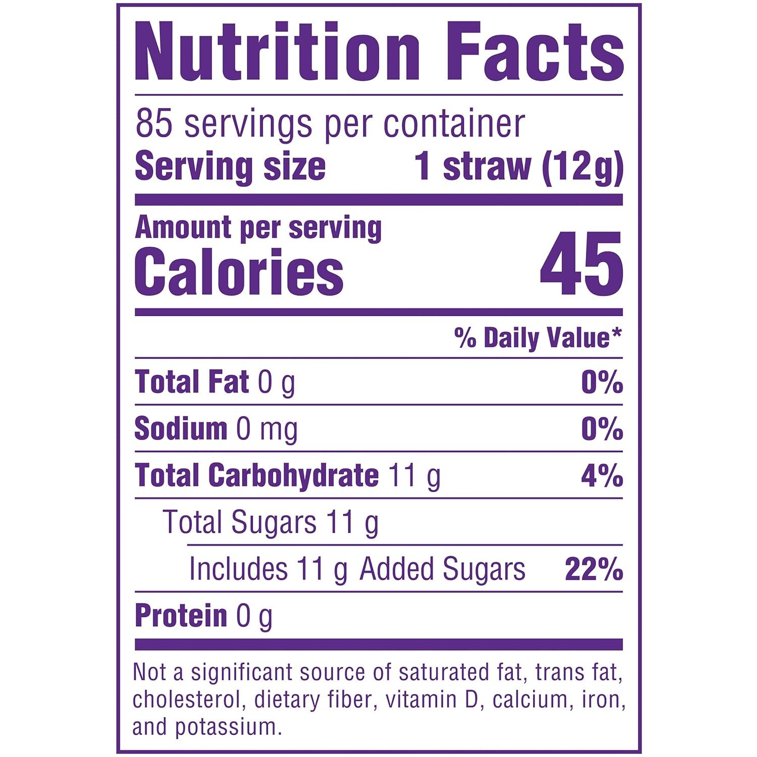 Pixy Stix Candy Variety Pack 85 Count Fruity Flavors Grape Cherry Orange