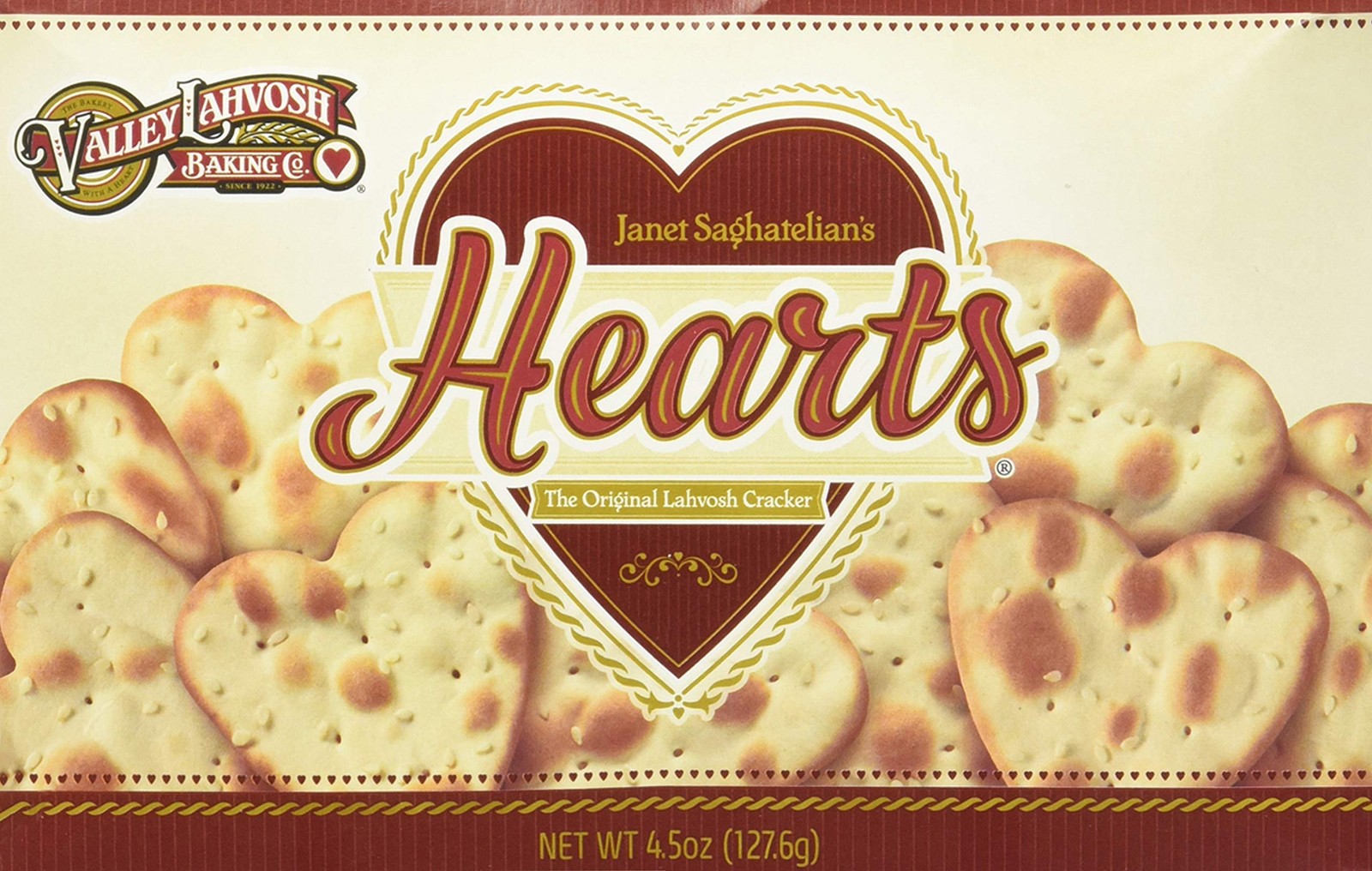 Hearts Crackers 4.5 oz (Pack of 4)
