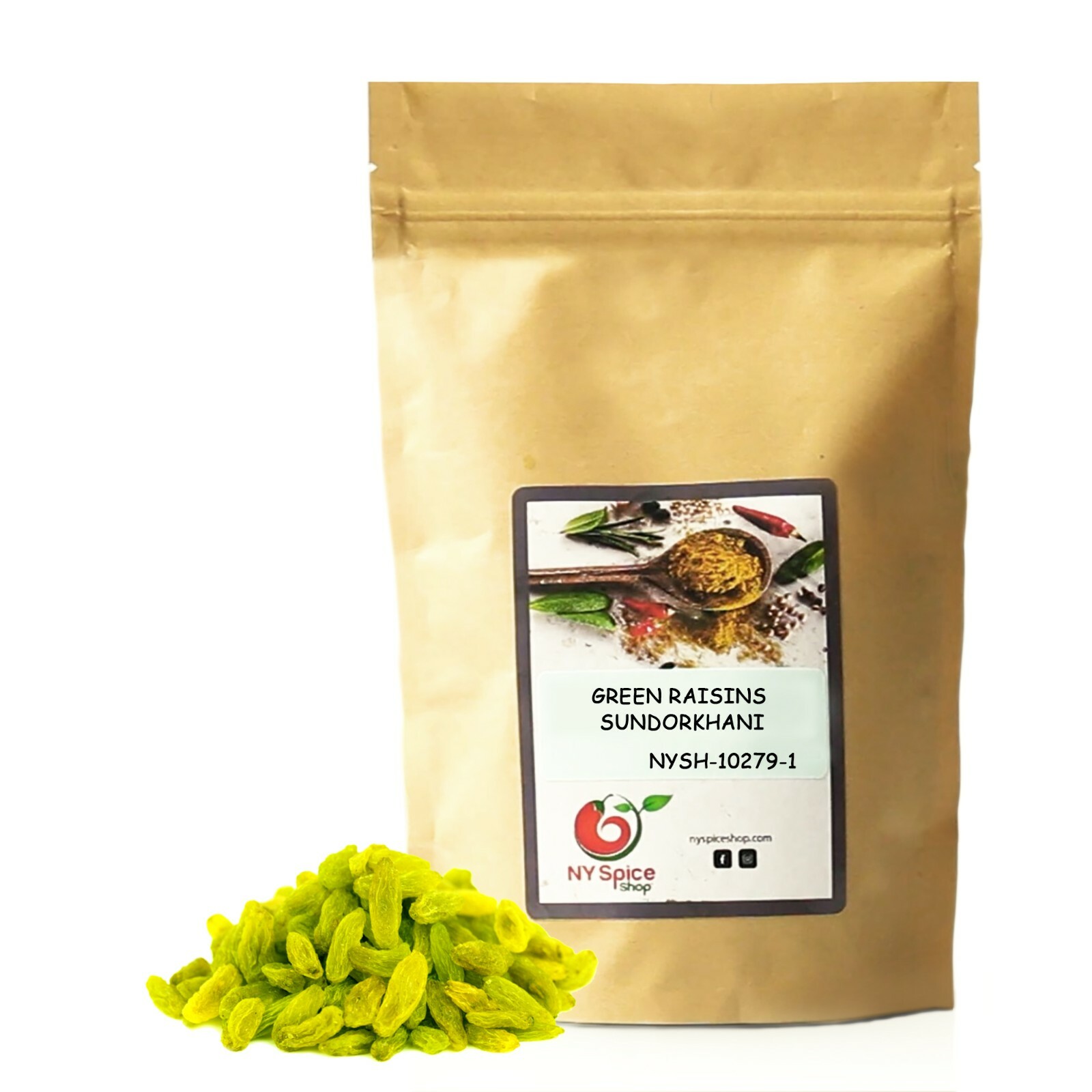 Sunderkand Green Raisins Dried Fruit 4oz-3lb ( Select Weight From Drop Down )