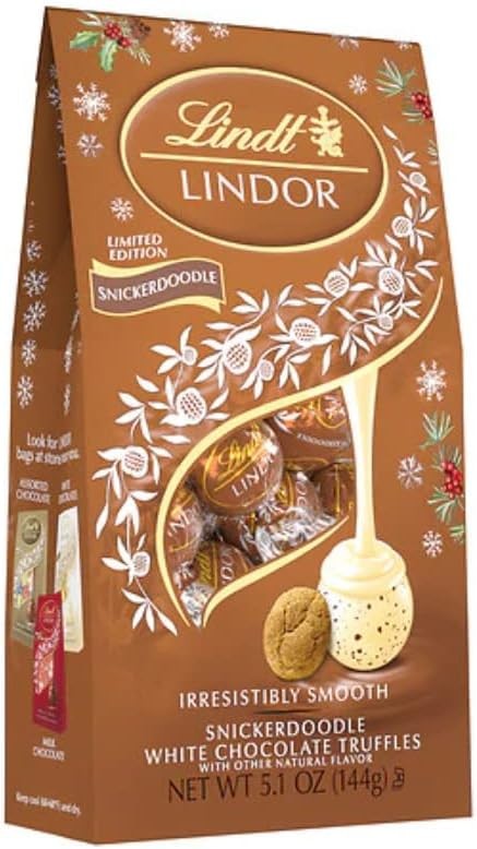 Lindt Lindor Snickerdoodle White Chocolate Truffles – Limited Edition BB 5/2026