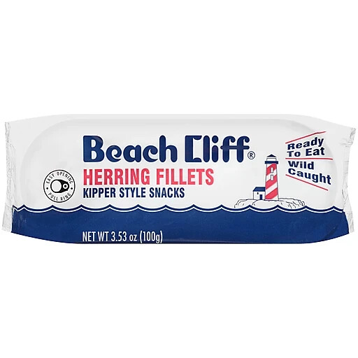 Beach Cliff Herring Fillets Kipper Style Snacks Wild Caught