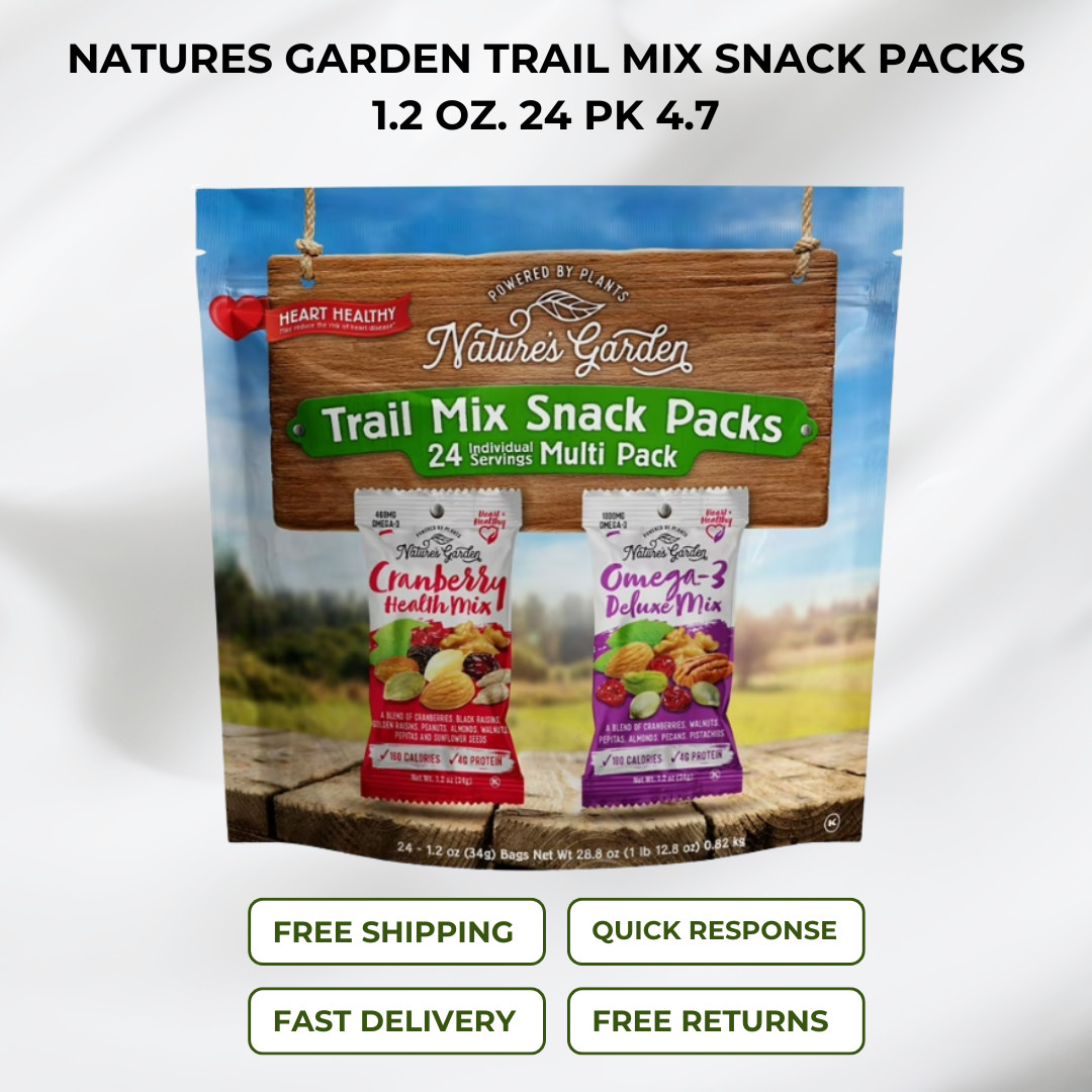 Natures Garden Trail Mix Snack Packs 1.2 ozHighlights 24 pk 4.7