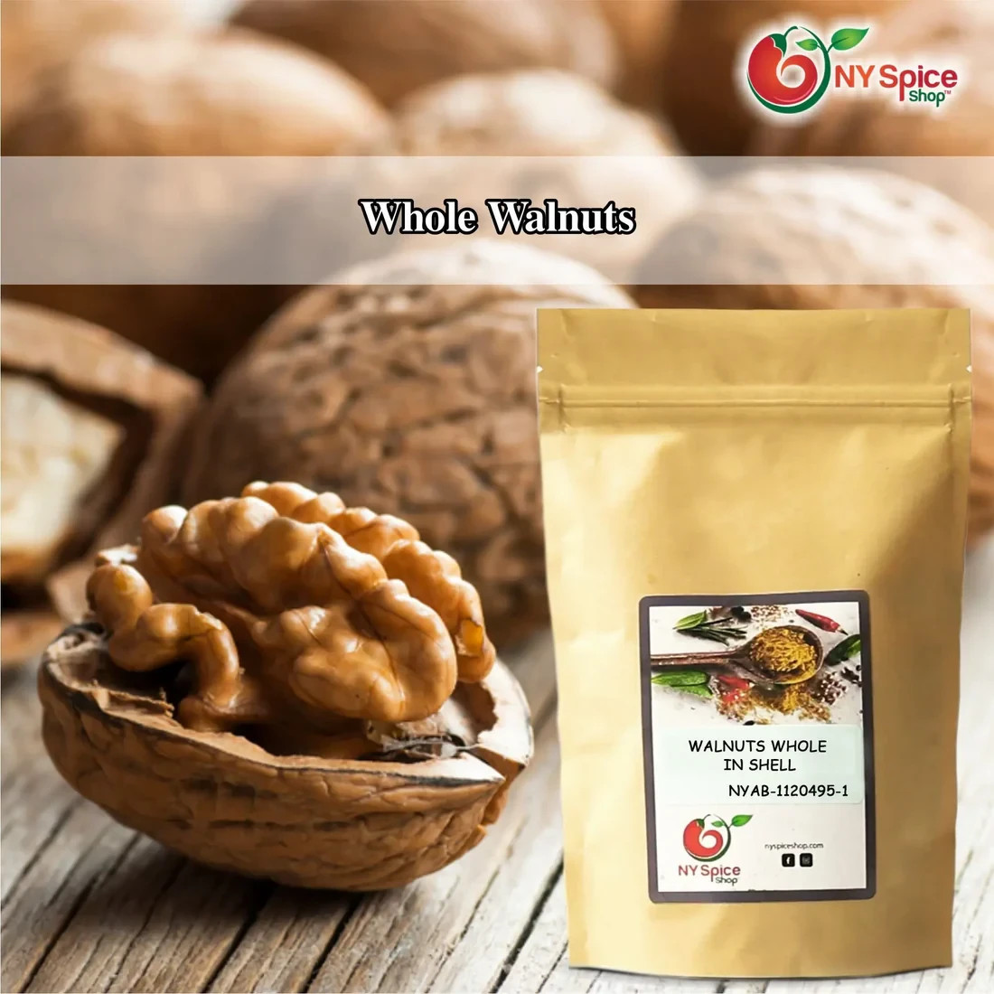 Shelled Walnuts Whole in Shell Walnuts by NY Spice FREE SHIP