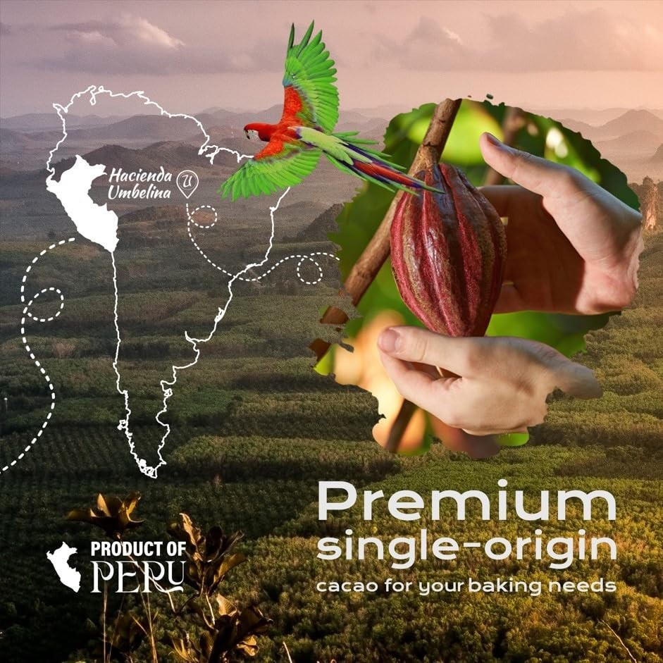 U Chocolate Organic Cacao Powder Natural Fresh From our Farm 1 bag 16 oz