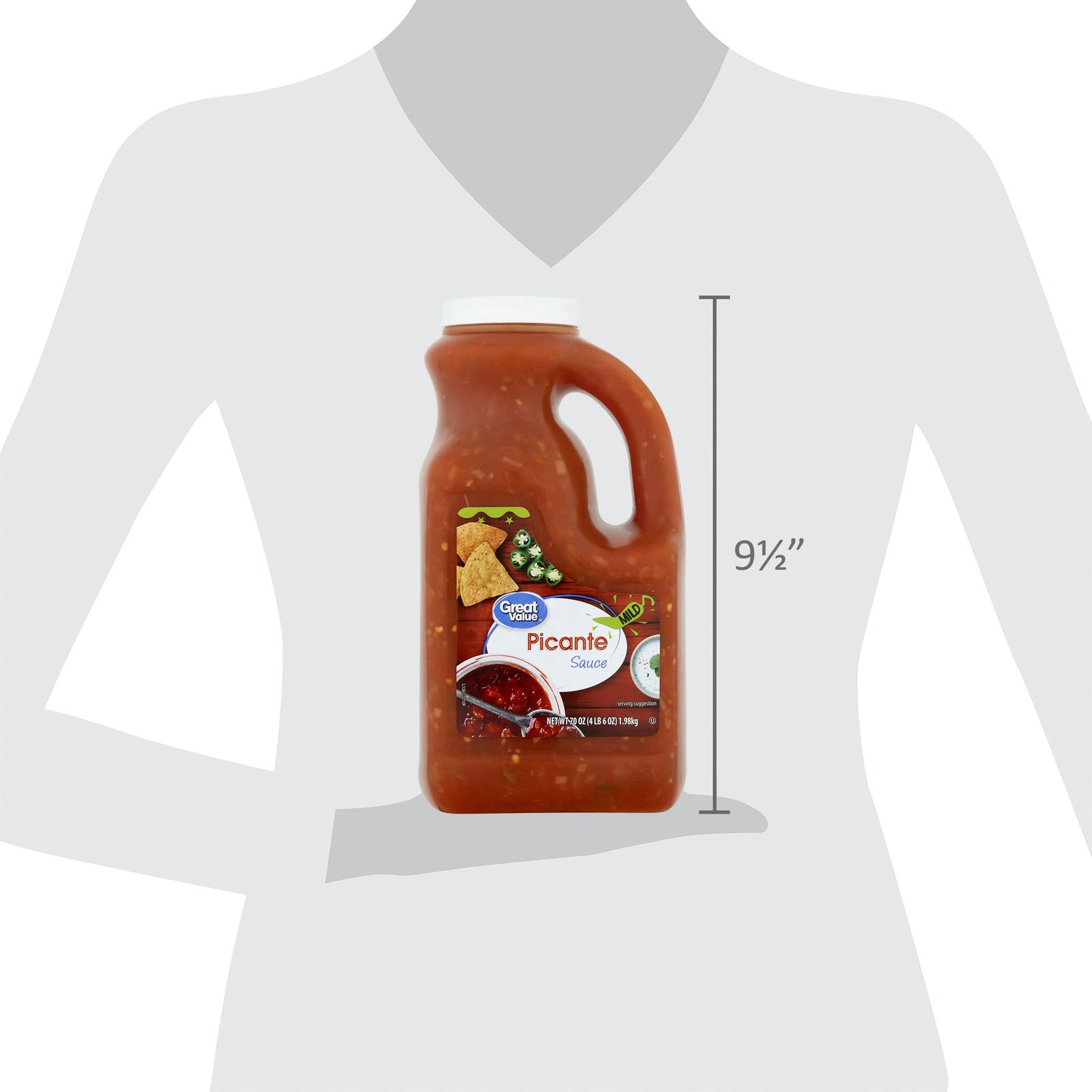 Great Value Mild Picante Sauce, 70 oz