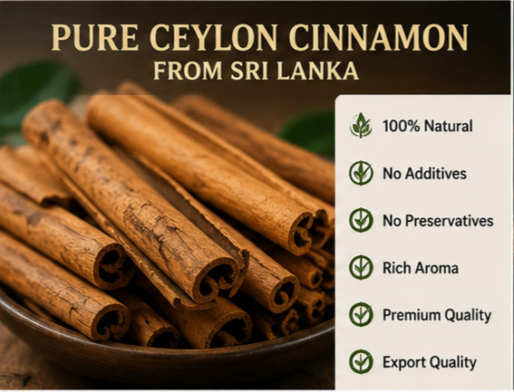 100% Ceylon Cinnamon Sticks Grade C4 5″ Cut Imported From Sri Lanka