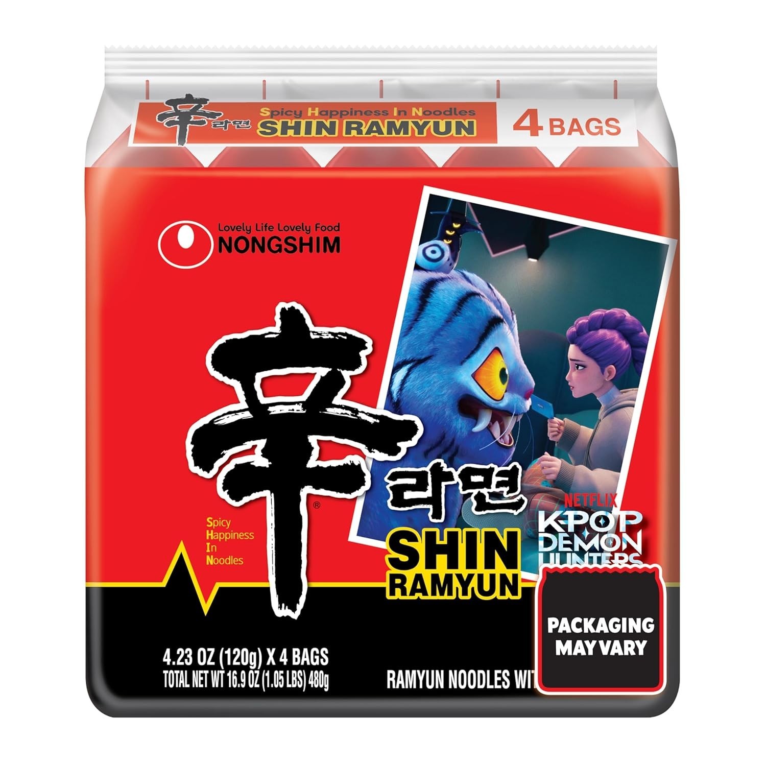 Rich and Flavorful Spicy Shin Ramen Noodles – Gourmet 4.23oz Pouches, 16 Count