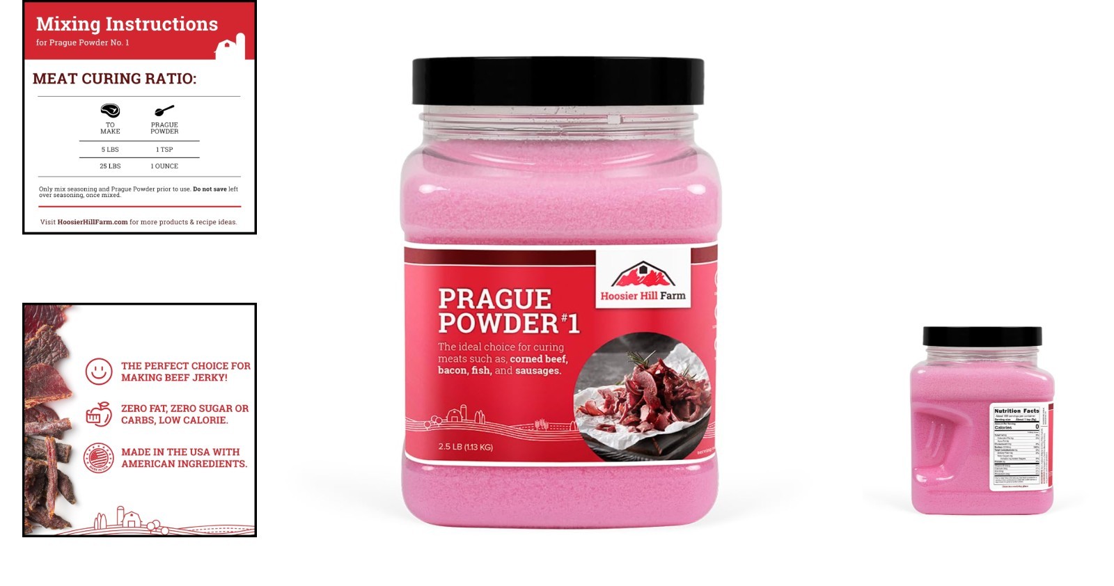 Prague Powder Pink Curing Salt 2.5LB for Meat Preservation and Curing