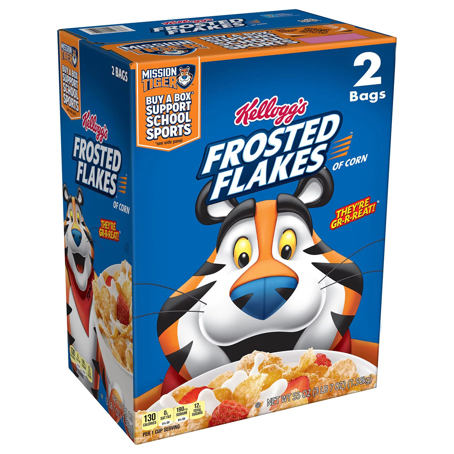 Kellogg’s Frosted Flakes Cereal (55 oz.) Fast Shipping
