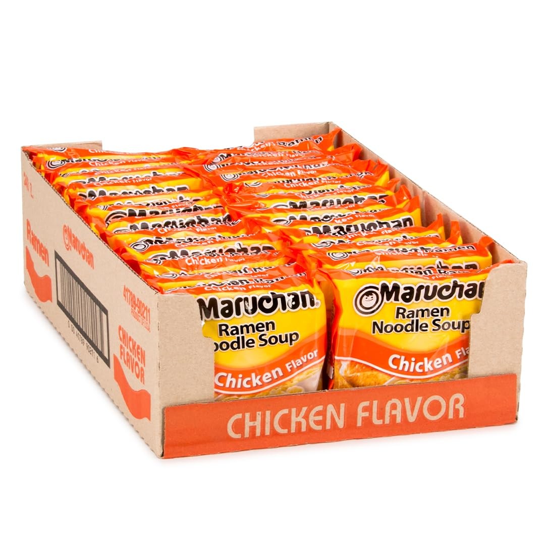 Maruchan Ramen Noodle Soup, Chicken Flavor – 3 Ounce (Pack of 24)
