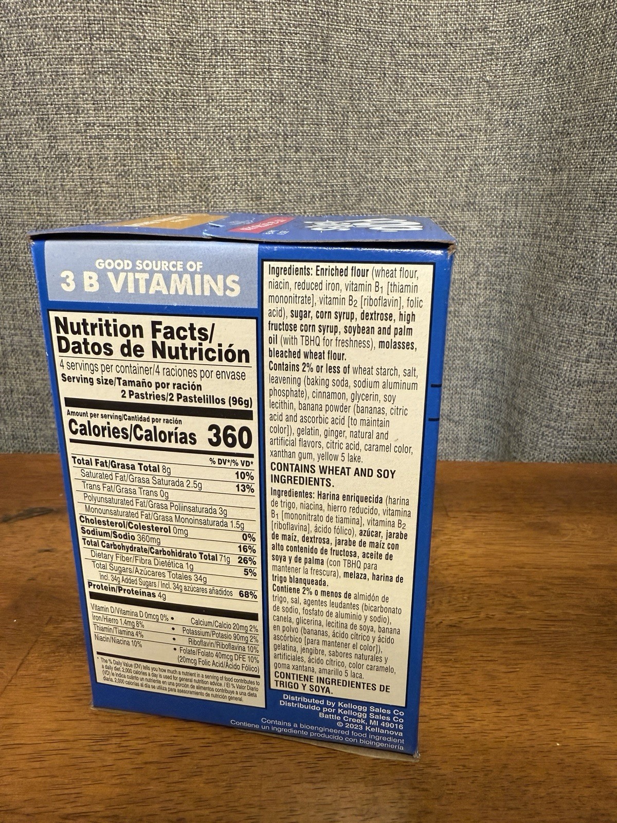 Kellogg’s Pop Tarts FROSTED BANANA BREAD Toaster Pastries 10/2026