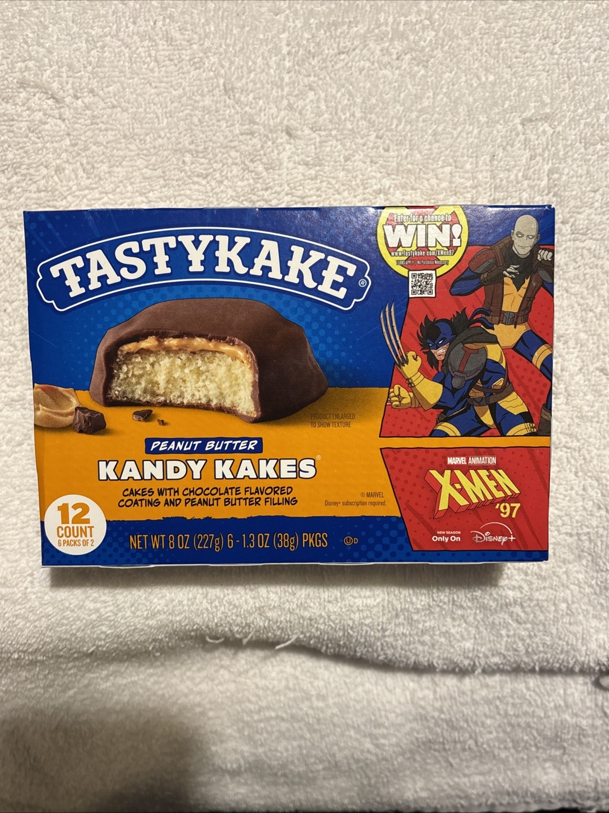 Tastykake Peanut Butter Kandy Kakes Special Edition Marvel X-Men New Sealed