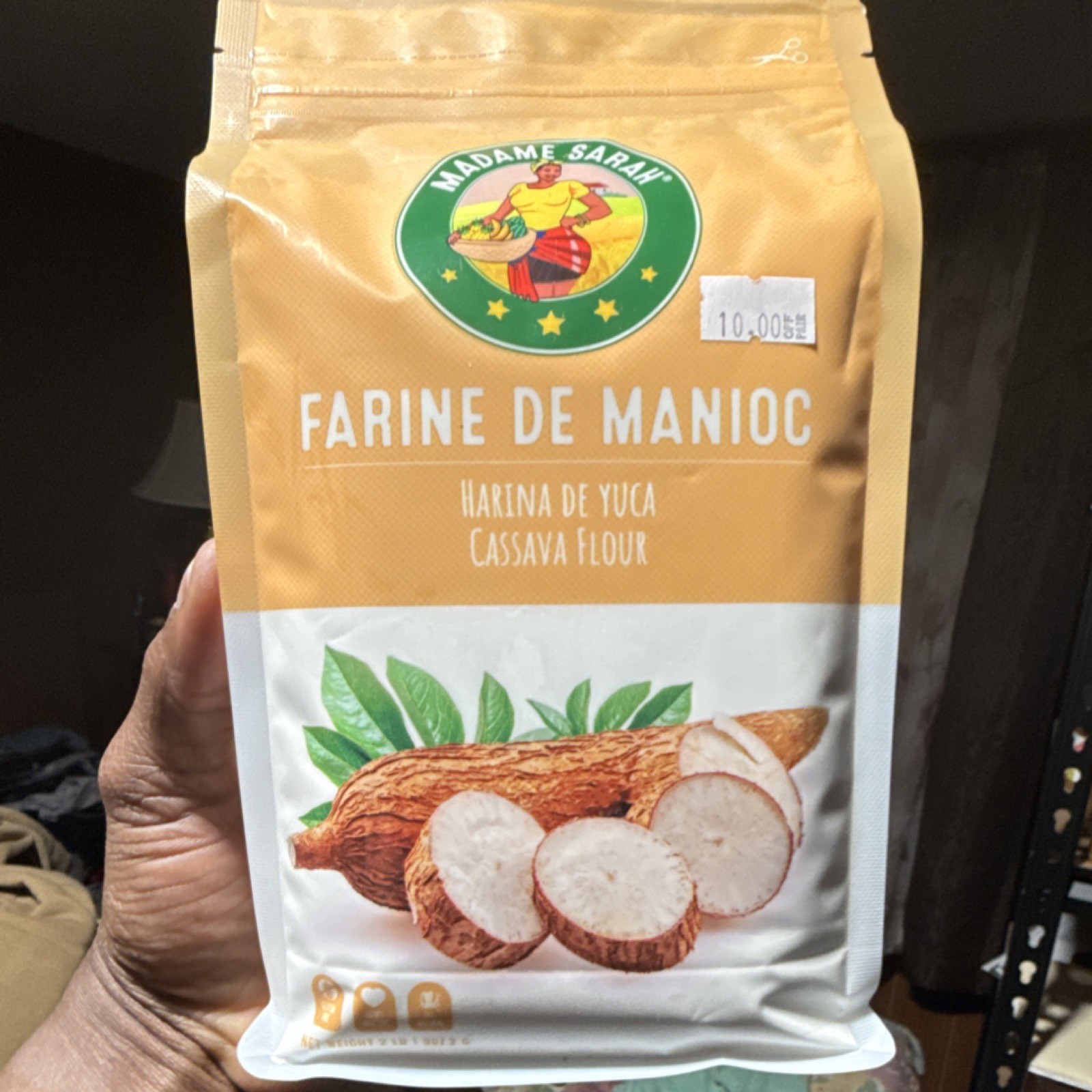 Madame Sarah Farine de Manioc Cassava Flour 907g Pantry Cassava Main Ingredient