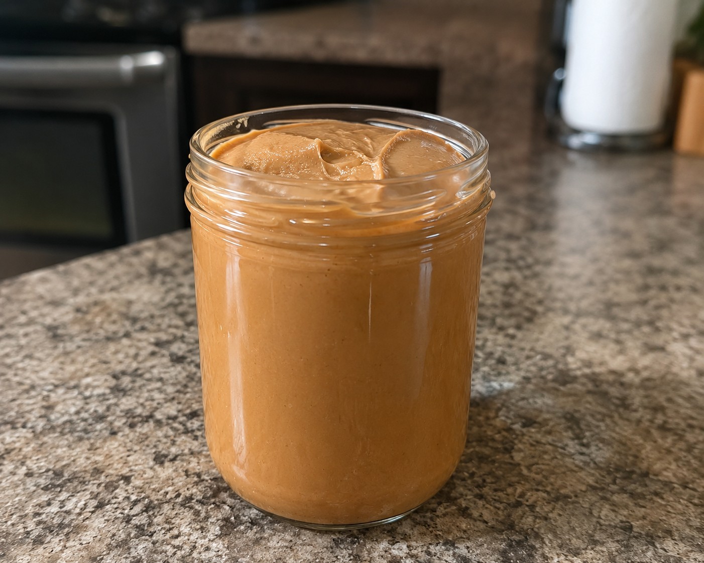 Peanut Butter Spoon Fudge In Glass Jar 16 Oz Jar With Spoon And Lid (ONE jar)
