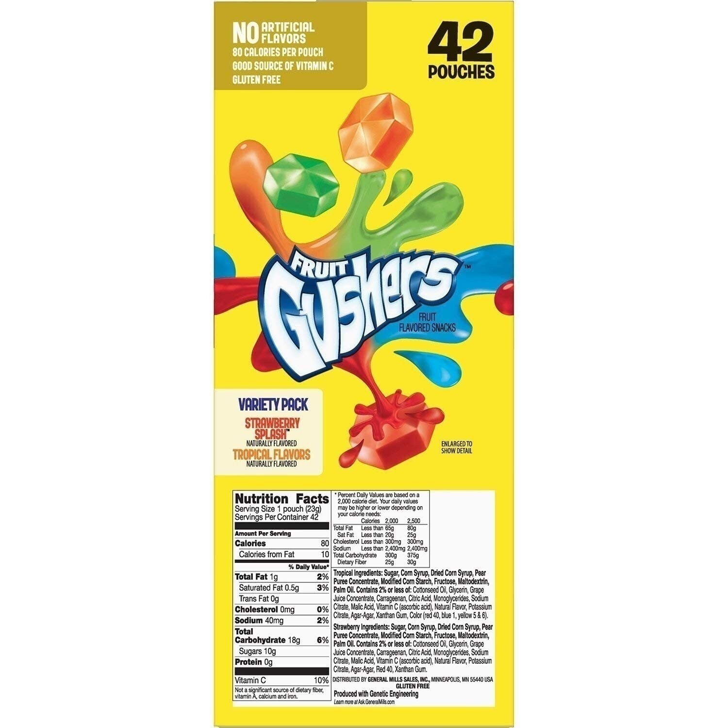 Fruit Gushers Variety Pack, Strawberry Splash & Tropical (42 ct.)