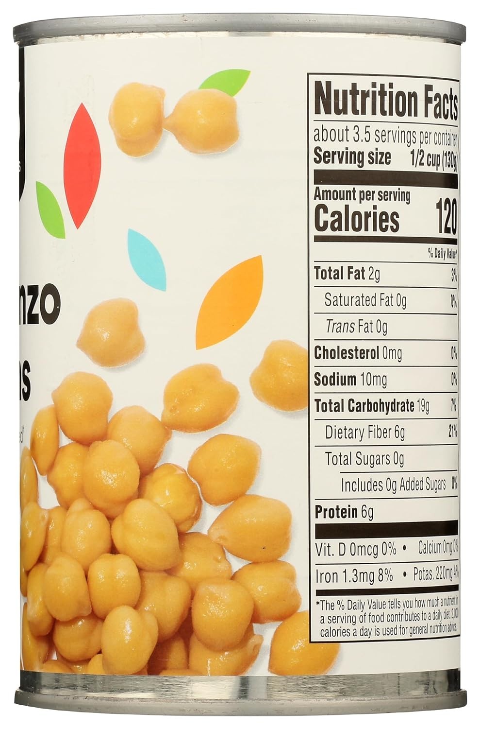 Unsalted Garbanzo Beans, 15.5 Ounce