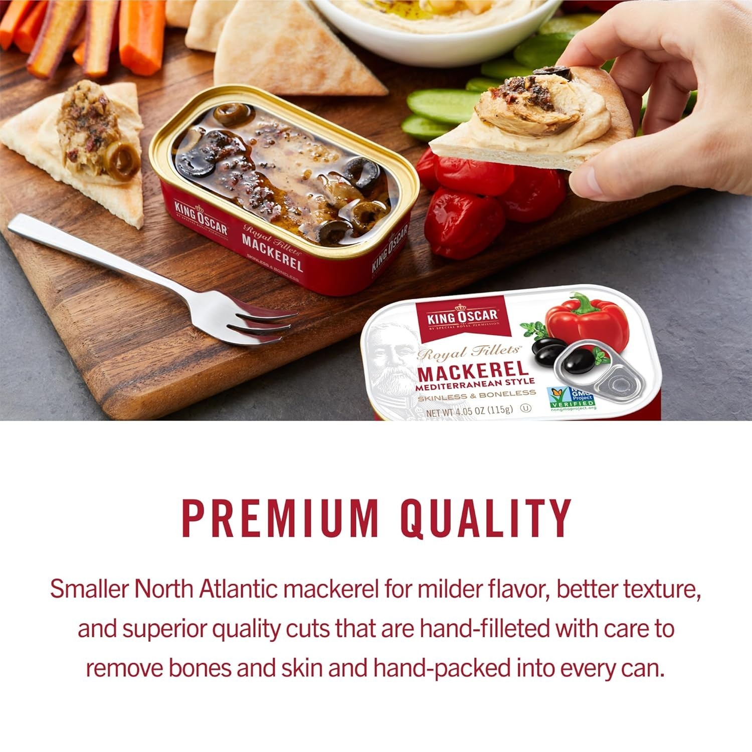 Delicious Skinless Mackerel in Olive Oil, 6-Pack Cans – Omega-3 Rich Nutrition