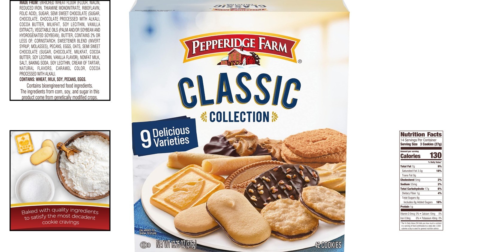 Pepperidge Farm Classic Cookie Collection: 9 Assorted Varieties, 13.25 Oz Box
