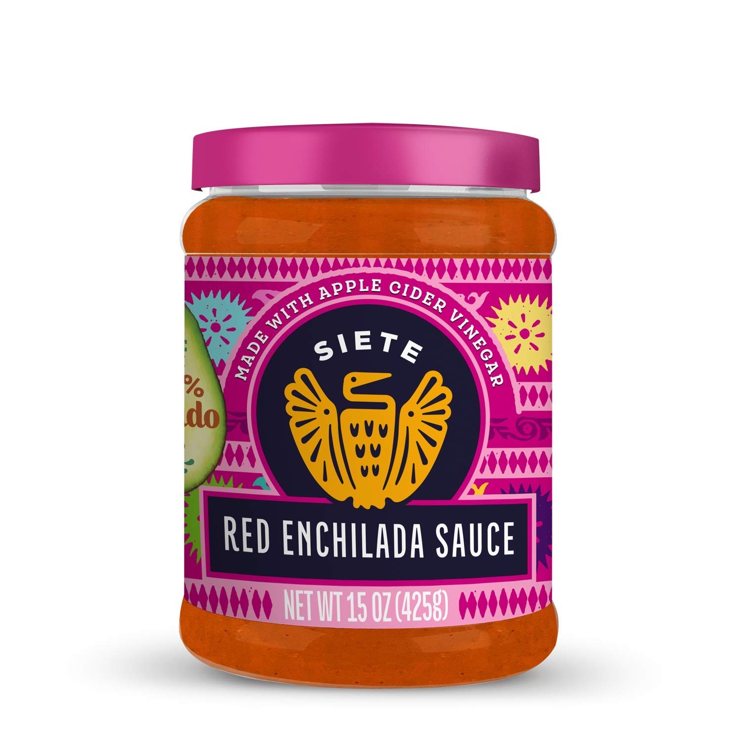 Siete Sauce Enchilada Red 15 OZ 15 Ounce (Pack of 1), No Color