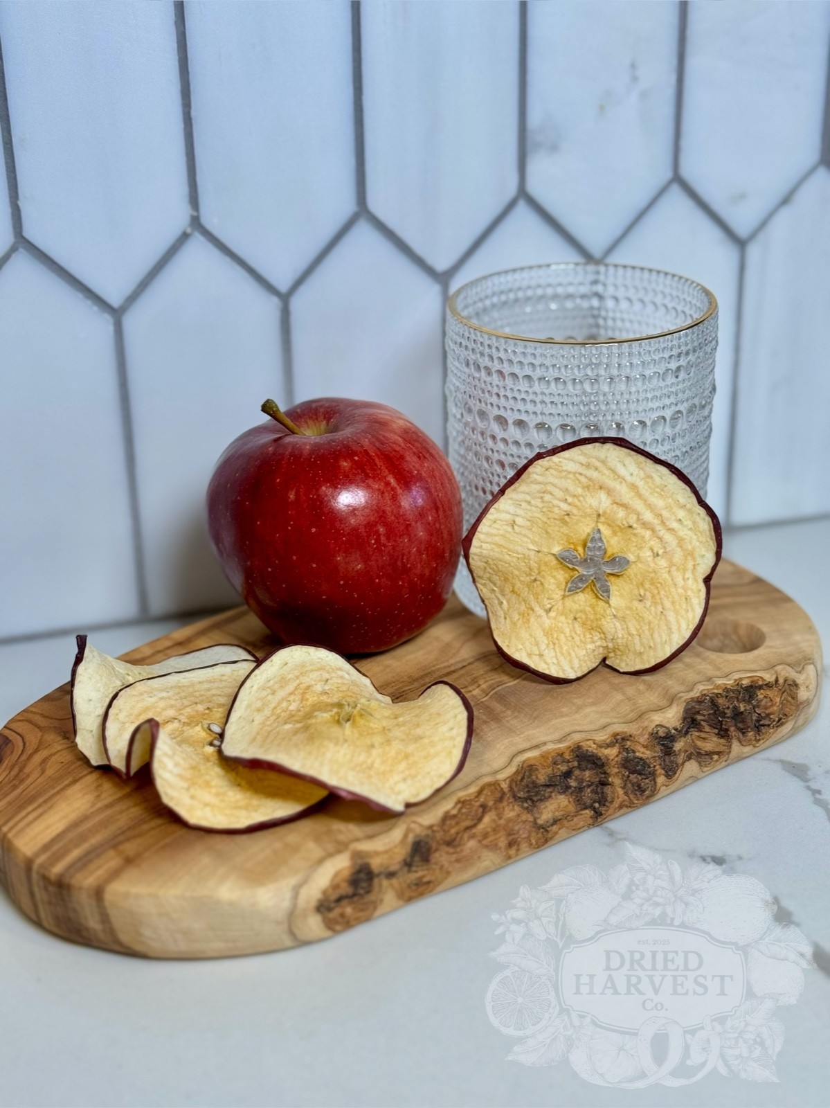 Premium Dehydrated Apple Slices | Garnish for Cocktails, Baking & Crafts