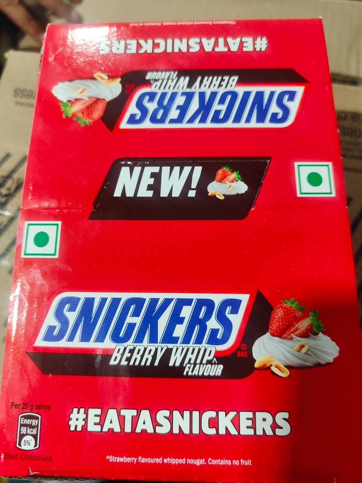 1 X SNICKERS / SNICKERS BERRY WHIP / EXOTICSNACKS / EXOTIC , EACH 40G, 15 UNITS