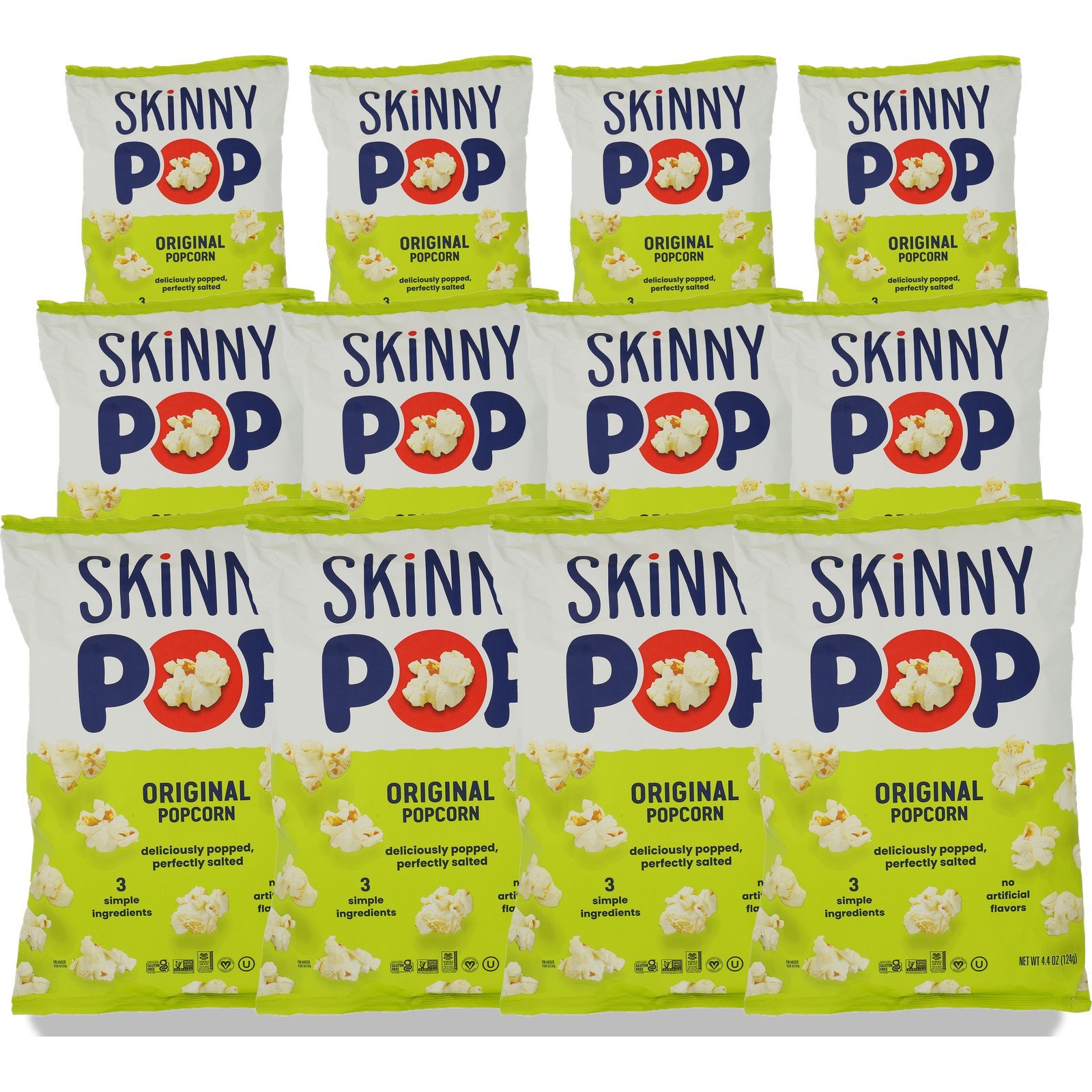Skinnypop 4.4 Oz Original Popcorn Snack 12 Pack