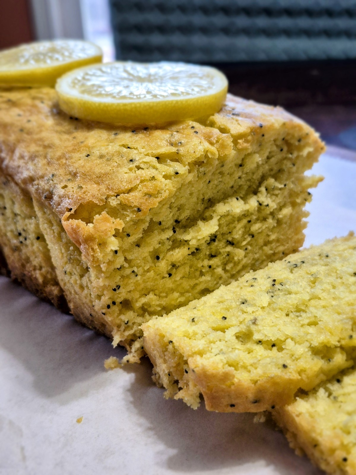 Tangy Lemon Pudding Poppy Seed Bread Cake. 8.5 x 4.5 Loaf