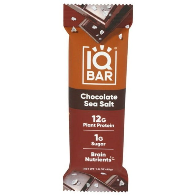 IQBAR Brain and Body Chocolate Sea Salt Keto Bar 1.6 oz
