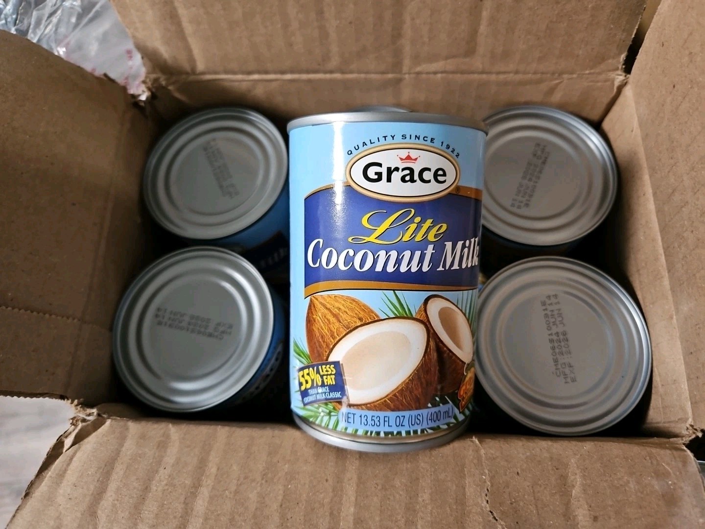 Grace Jamaican Lite Coconut Milk 13.5oz 6 Cans – Free Shipping June 2026