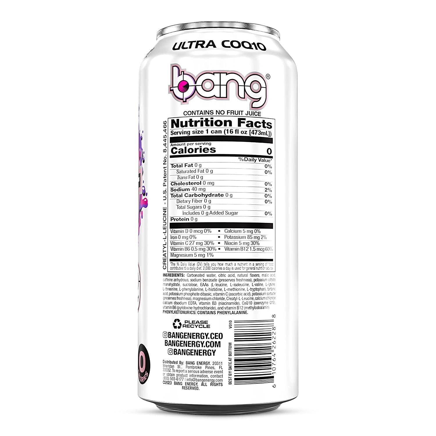 BANG Energy Drink – Creatine, NO Calories | Delish Strawberry Kiss, (24) cans