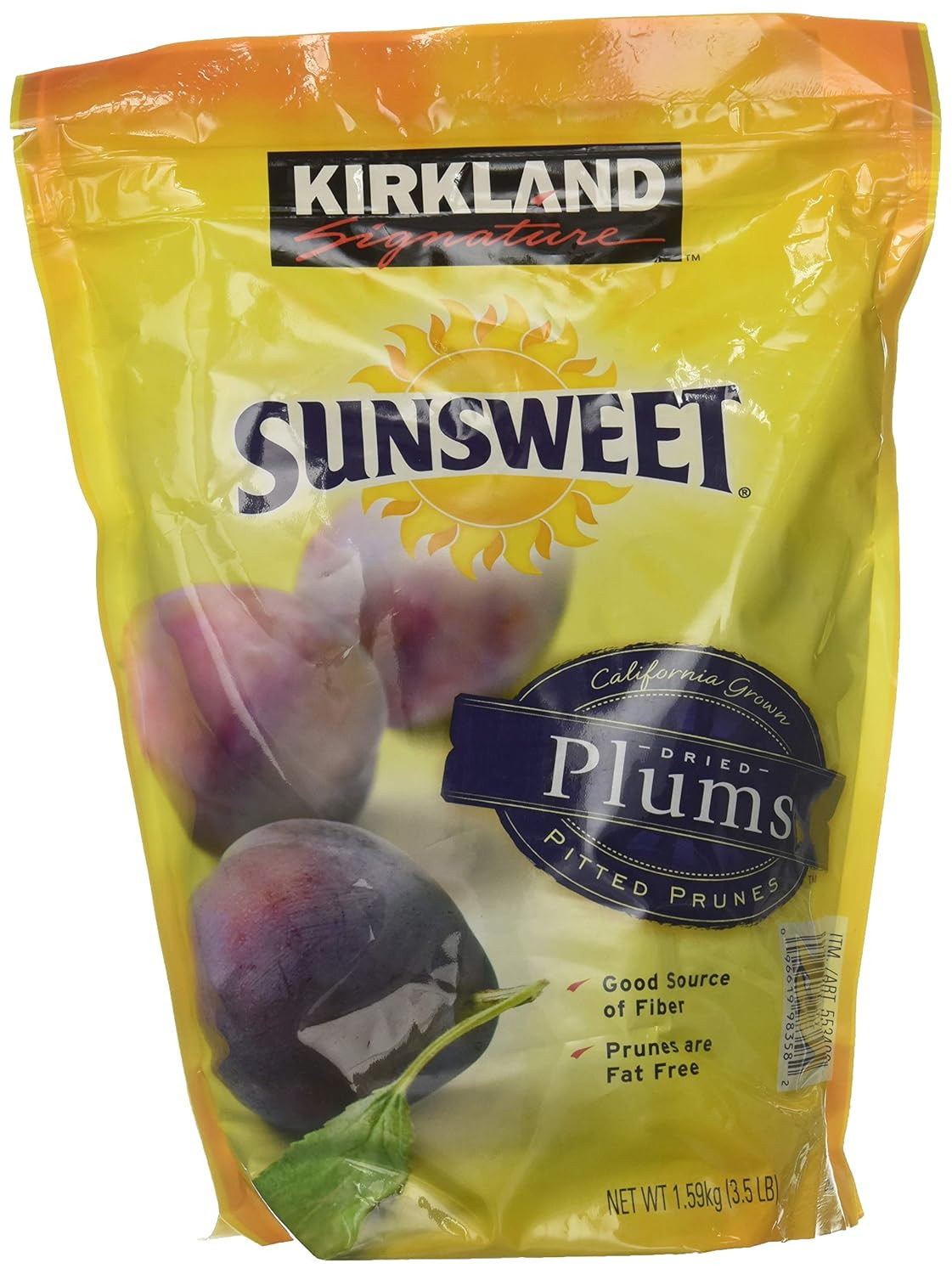 2-Pack Kirkland Sunsweet Dried Plums – Pitted Prunes, Bulk Healthy Snacks
