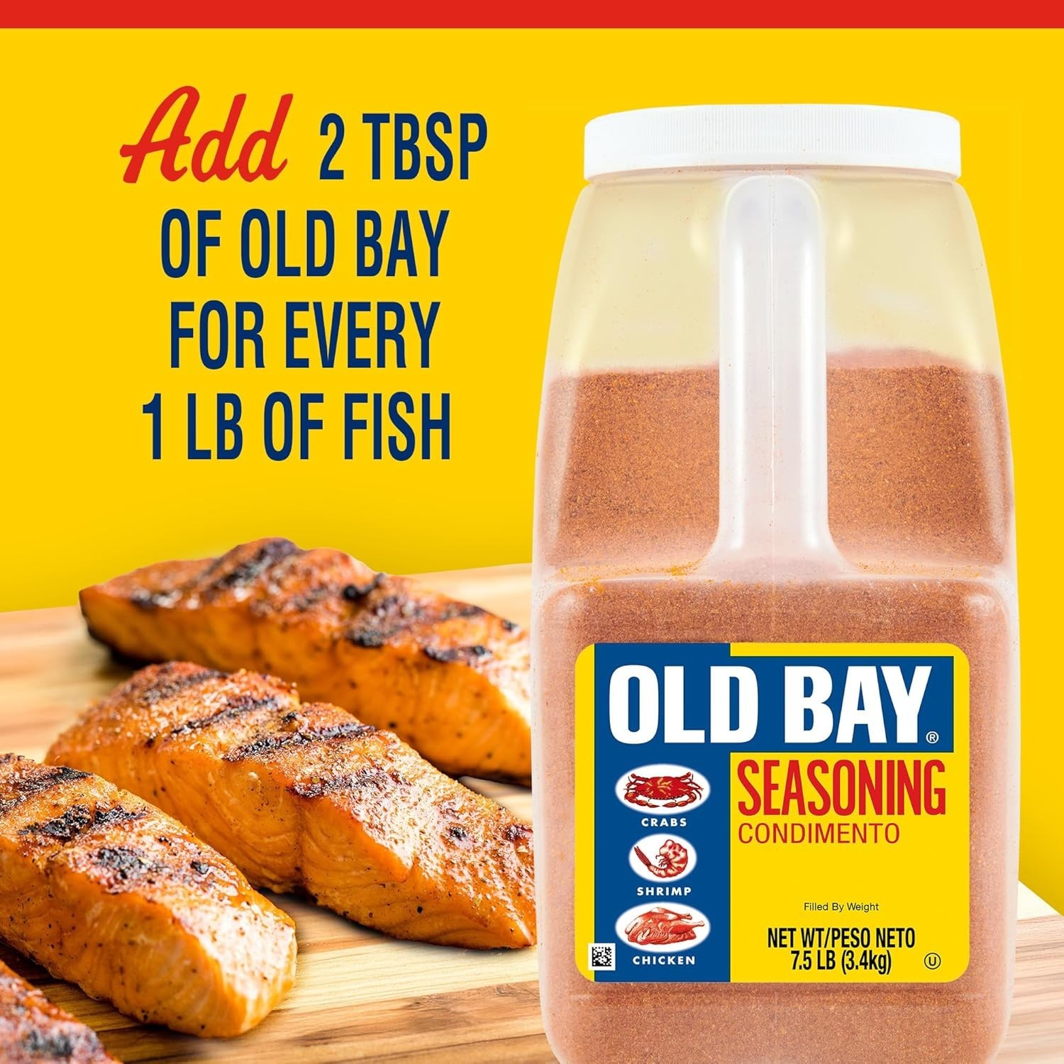 OLD BAY Seasoning, 7.5 lb – All-Purpose Seafood Seasoning~-%