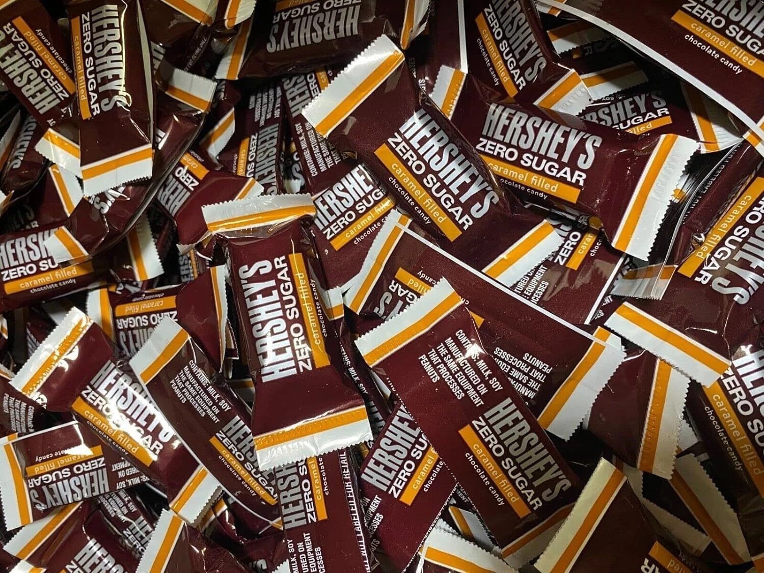 SUGAR FREE RUSSELL STOVER-HERSHEY’S CARAMEL CHOCOLATE CANDY BULK BAG VALUE PRICE