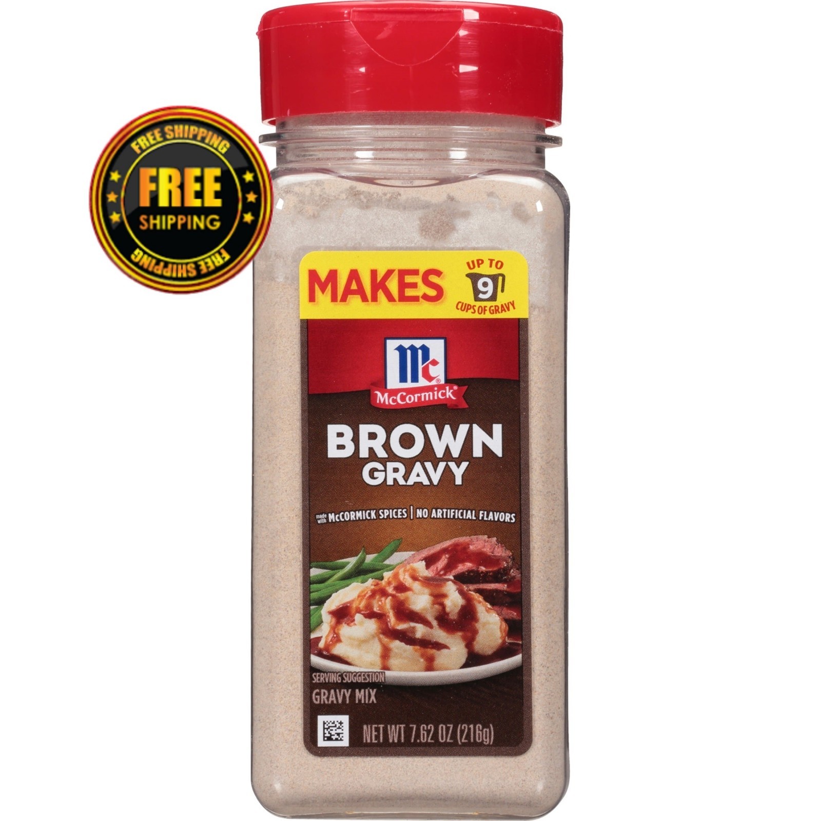 McCormick Brown Gravy Mix, No Artificial Flavors, 7.62 oz
